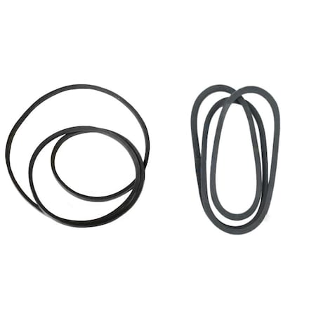 Aic Replacement Parts Lawn Mower Belts Fit Craftsman 144959 137153 for 46 & 50 fits Poulan 137153-BeltSet